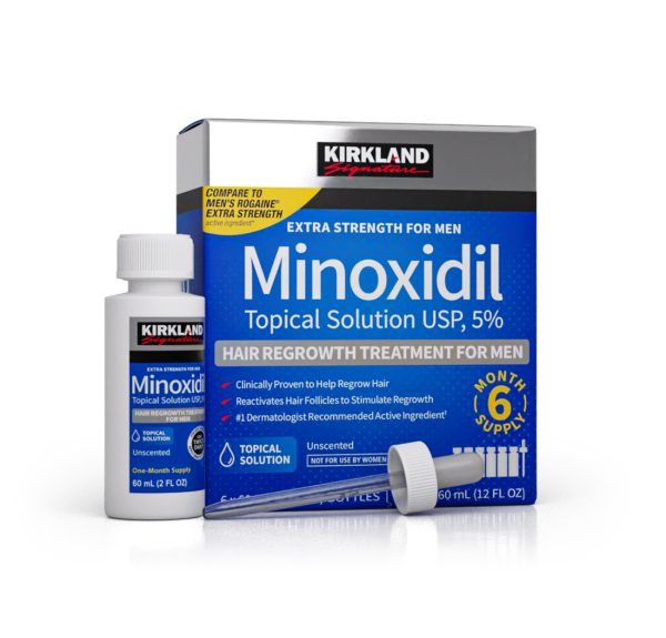 MINOXIDIL 5% FOR MEN 6 x 60ml Bottles